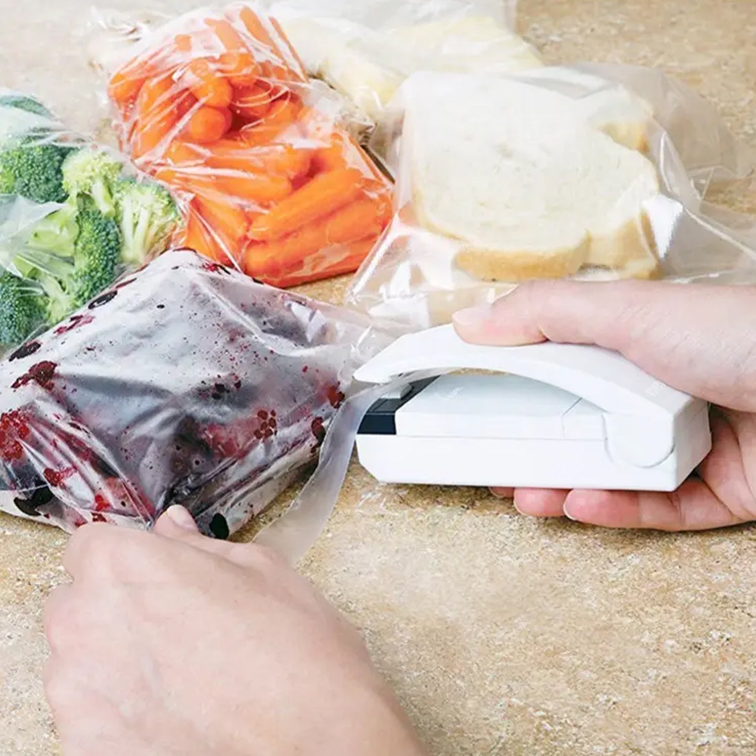 7675A Multifunctional Household Mini Portable Super Sealer Handy Plastic Bag Sealer Sealing Machine 7675A Multifunctional Household Mini Portable Super Sealer Handy Plastic Bag Sealer Sealing Machine